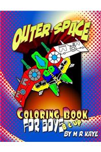 Outer Space Coloring Book for Boys - 8 & Up