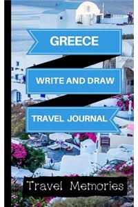 Greece Write and Draw Travel Journal