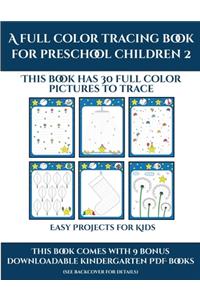 Printable Kindergarten Worksheets (Trace and Color for preschool children 2)