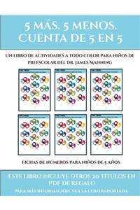 Fichas de números para niños de 5 años (Fichas educativas para niños)