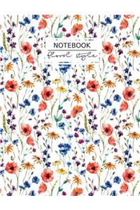 Floral Style Nootbook