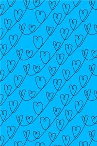 Journal Notebook Scribbly Hearts Pattern 2
