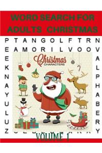 Word Search For Adults Christmas Volume 1