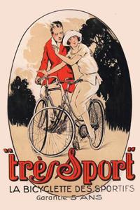 Carnet Blanc, Affiche Très Sport Bicyclette