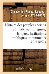 Histoire des peuples anciens et modernes
