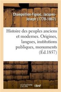 Histoire Des Peuples Anciens Et Modernes