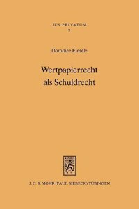 Wertpapierrecht ALS Schuldrecht