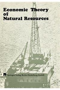 Economic Theory of Natural Resources