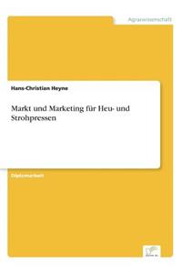 Markt und Marketing für Heu- und Strohpressen