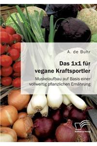 1x1 für vegane Kraftsportler. Muskelaufbau auf Basis einer vollwertig pflanzlichen Ernährung