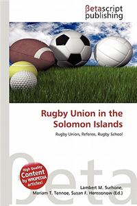 Rugby Union in the Solomon Islands