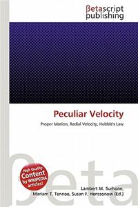 Peculiar Velocity