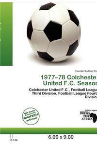 1977-78 Colchester United F.C. Season