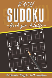 Easy Sudoku Book for Adults