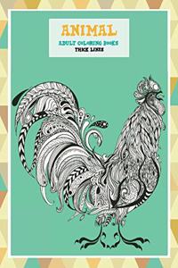 Adult Coloring Books Thick Lines - Animal