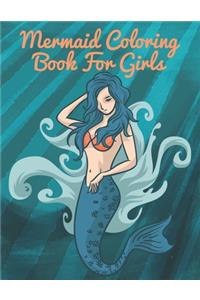 Mermaid Coloring Book For Girls