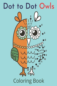 Dot to Dot Owls Coloring Book