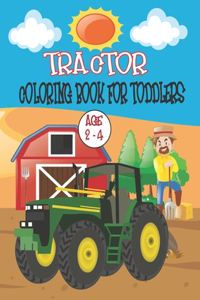 Tractor coloring book for toddlers