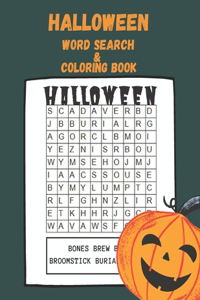 Halloween Word Search & Coloring Book