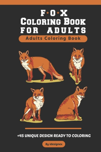 Fox Coloring Book For Adults
