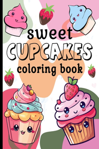 Sweet Cupcakes Coloring Book