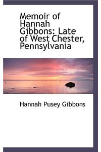 Memoir of Hannah Gibbons