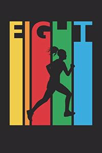 Running Notebook for 8 Year Old Boys and Girls - Colorful Running Journal - 8th Birthday Gift for Runner Diary