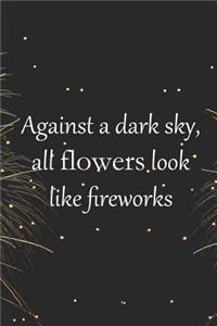 Against A Dark Sky, All Flowers Look Like Fireworks