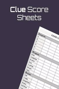 Clue Score Sheets