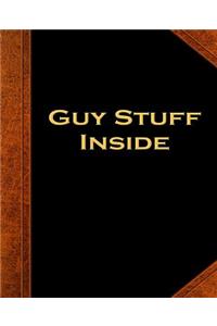 Guy Stuff Inside School Composition Book Vintage Style