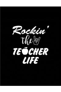 Rockin' the Teacher Life: 2020 Nurses Monthly Yearly Planner, 12 Month Notebook Journal - Dated Agenda - Appointment Calendar - Organizer Book Black