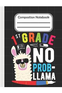 1st Grade No Prob Llama - Composition Notebook