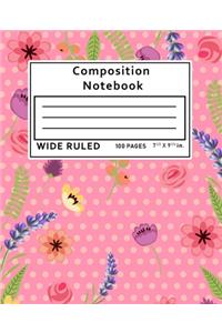 Composition Notebook Wide Ruled