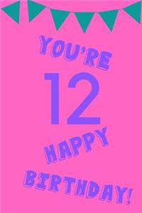 You're 12 Happy Birthday!