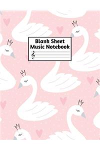 Blank Sheet Music Notebook