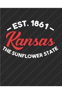 Kansas The Sunflower State Est 1861