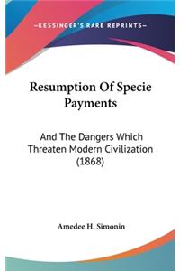 Resumption of Specie Payments