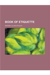 Book of Etiquette Volume 2