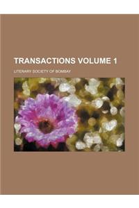 Transactions Volume 1