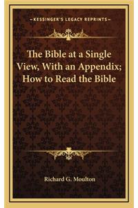 The Bible at a Single View, with an Appendix; How to Read the Bible