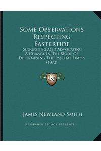 Some Observations Respecting Eastertide