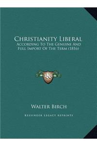 Christianity Liberal