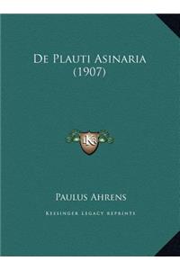 De Plauti Asinaria (1907)