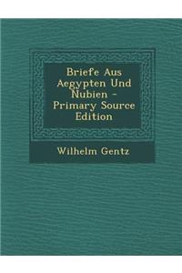 Briefe Aus Aegypten Und Nubien - Primary Source Edition