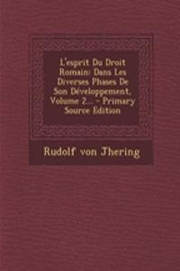 L'Esprit Du Droit Romain