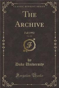 The Archive, Vol. 105