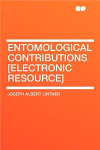 Entomological Contributions [Electronic Resource]