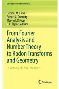 From Fourier Analysis and Number Theory to Radon Transforms and Geometry