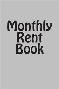 Monthly Rent Book