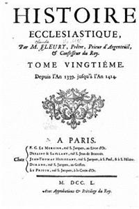 Histoire ecclésiastique - Tome XXème